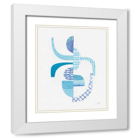 Fragments II White Modern Wood Framed Art Print with Double Matting by Averinos, Melissa