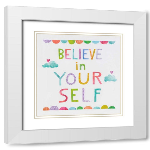 Unicorn Magic VI Clouds White Modern Wood Framed Art Print with Double Matting by Averinos, Melissa