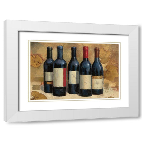 Napa Reserve Wine Crop White Modern Wood Framed Art Print with Double Matting by Wiens, James