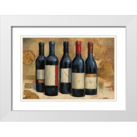 Napa Reserve Wine Crop White Modern Wood Framed Art Print with Double Matting by Wiens, James