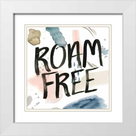 April Showers Inspiration II White Modern Wood Framed Art Print with Double Matting by Marshall, Laura