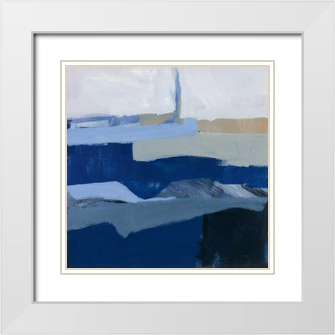 Crisp Day v2 White Modern Wood Framed Art Print with Double Matting by Maye, Jo