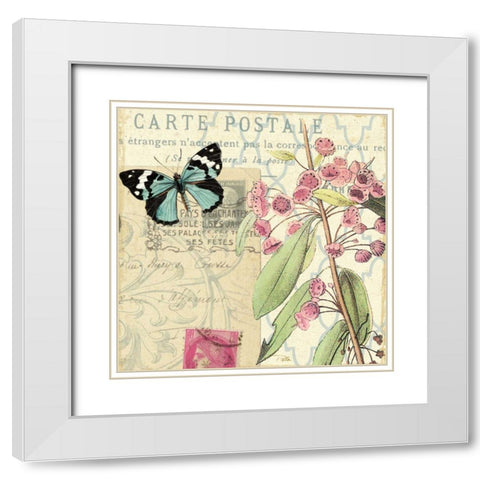 Memories II White Modern Wood Framed Art Print with Double Matting by Pela