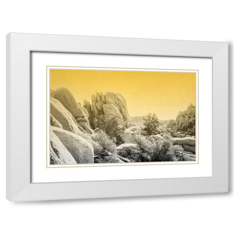 Ombre Adventure I White Modern Wood Framed Art Print with Double Matting by Urquhart, Elizabeth