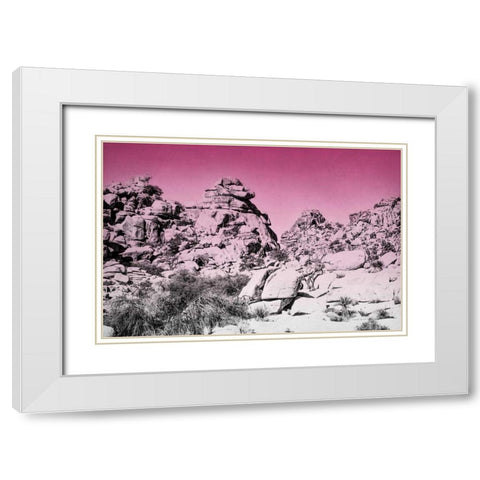 Ombre Adventure IV White Modern Wood Framed Art Print with Double Matting by Urquhart, Elizabeth