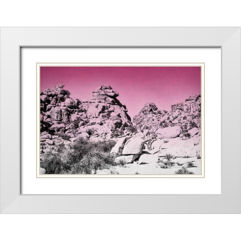 Ombre Adventure IV White Modern Wood Framed Art Print with Double Matting by Urquhart, Elizabeth