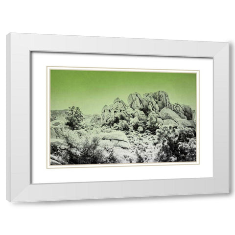 Ombre Adventure V White Modern Wood Framed Art Print with Double Matting by Urquhart, Elizabeth