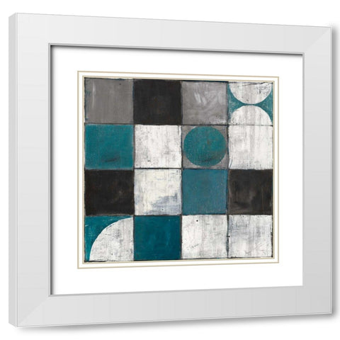 Tango Detal II BW White Modern Wood Framed Art Print with Double Matting by Schick, Mike