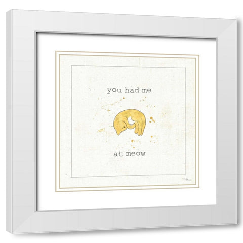 Companion Cuties IV White Modern Wood Framed Art Print with Double Matting by Pela Studio