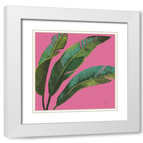 Welcome to Paradise XI on Pink White Modern Wood Framed Art Print with Double Matting by Penner, Janelle