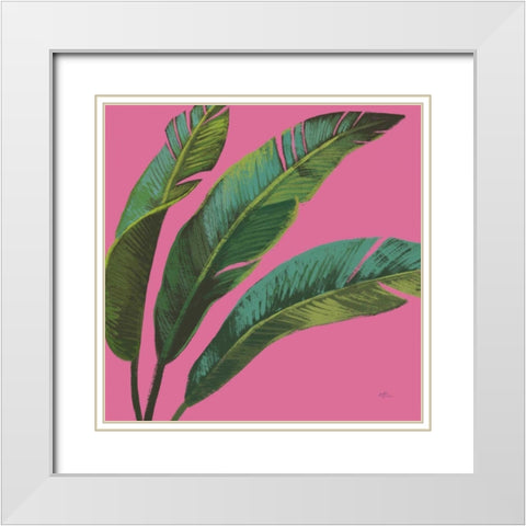 Welcome to Paradise XI on Pink White Modern Wood Framed Art Print with Double Matting by Penner, Janelle