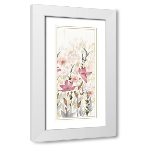 Watercolor Garden III Light White Modern Wood Framed Art Print with Double Matting by DeNeige, Elyse