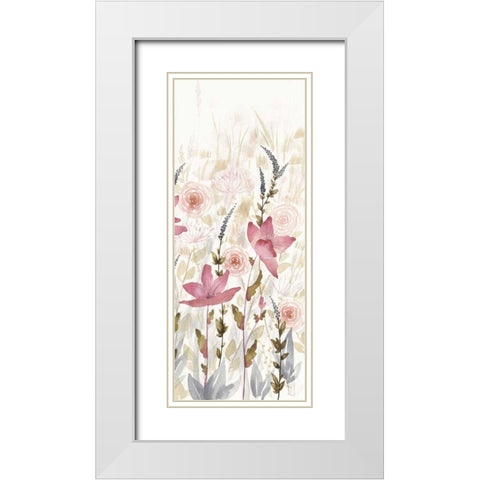 Watercolor Garden III Light White Modern Wood Framed Art Print with Double Matting by DeNeige, Elyse