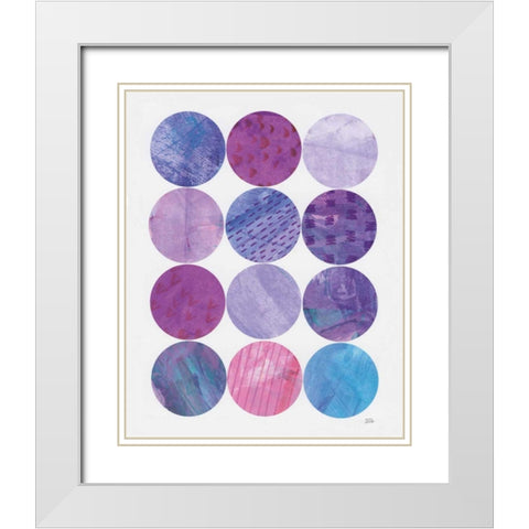 Kitchen Garden Dots II White Modern Wood Framed Art Print with Double Matting by Averinos, Melissa