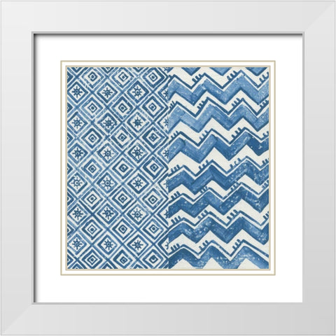 Windjammer II White Modern Wood Framed Art Print with Double Matting by Lovell, Kathrine