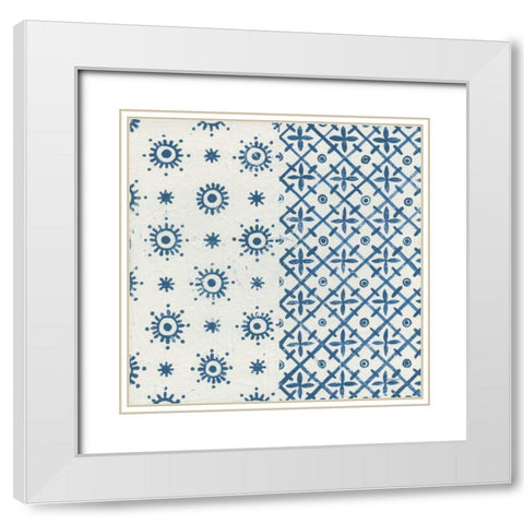 Windjammer III White Modern Wood Framed Art Print with Double Matting by Lovell, Kathrine