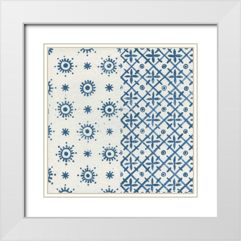 Windjammer III White Modern Wood Framed Art Print with Double Matting by Lovell, Kathrine