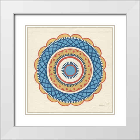 Solara I White Modern Wood Framed Art Print with Double Matting by Lovell, Kathrine