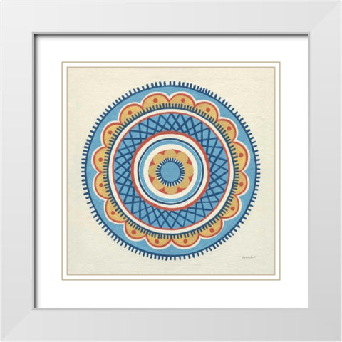 Solara II White Modern Wood Framed Art Print with Double Matting by Lovell, Kathrine
