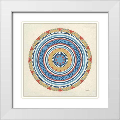 Solara III White Modern Wood Framed Art Print with Double Matting by Lovell, Kathrine