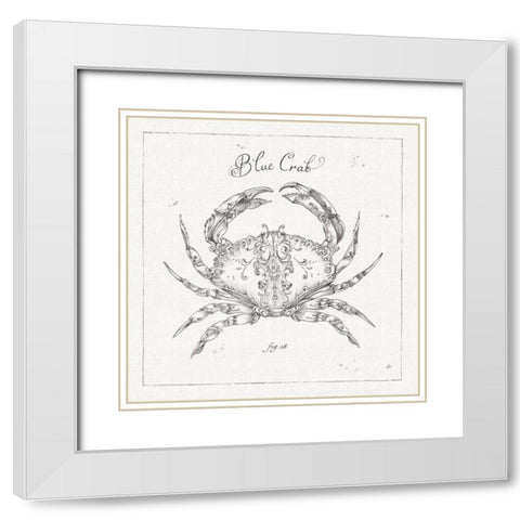 Underwater Life IV White Modern Wood Framed Art Print with Double Matting by Brissonnet, Daphne