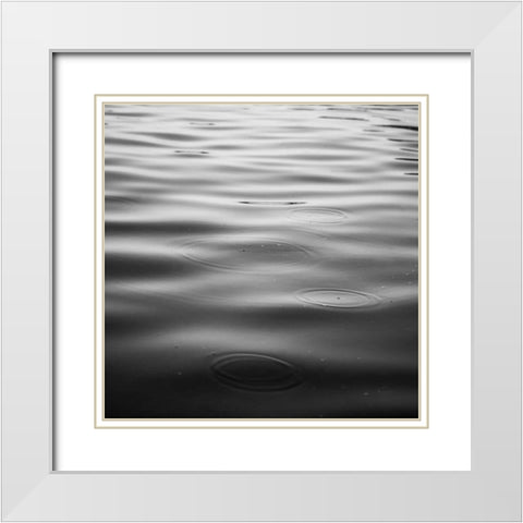 Rainy Day BW White Modern Wood Framed Art Print with Double Matting by Studio, Brookview
