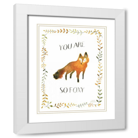 Woodland Whimsy VIII White Modern Wood Framed Art Print with Double Matting by Marshall, Laura
