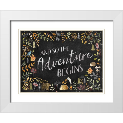Woodland Whimsy I Black White Modern Wood Framed Art Print with Double Matting by Marshall, Laura