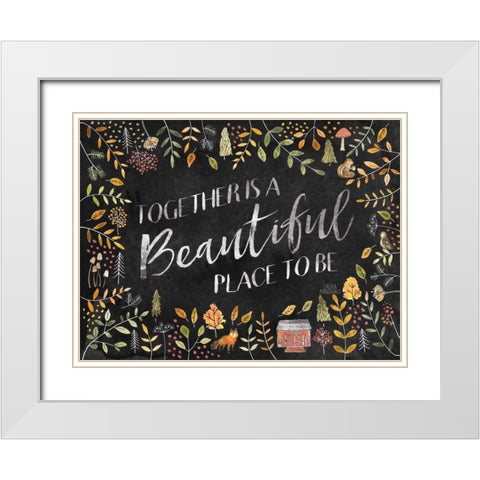 Woodland Whimsy II Black White Modern Wood Framed Art Print with Double Matting by Marshall, Laura