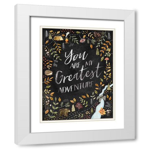 Woodland Whimsy IV Black White Modern Wood Framed Art Print with Double Matting by Marshall, Laura