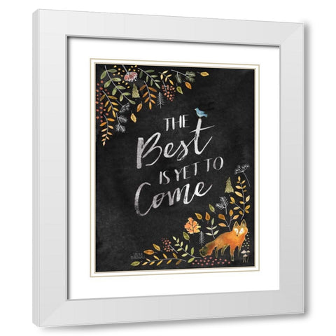 Woodland Whimsy V Black White Modern Wood Framed Art Print with Double Matting by Marshall, Laura