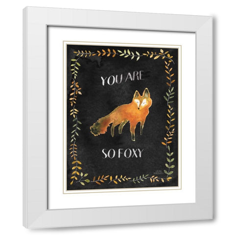 Woodland Whimsy VIII Black White Modern Wood Framed Art Print with Double Matting by Marshall, Laura