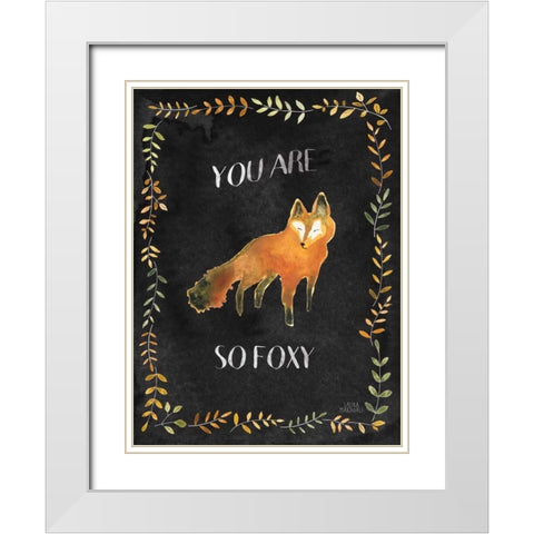 Woodland Whimsy VIII Black White Modern Wood Framed Art Print with Double Matting by Marshall, Laura