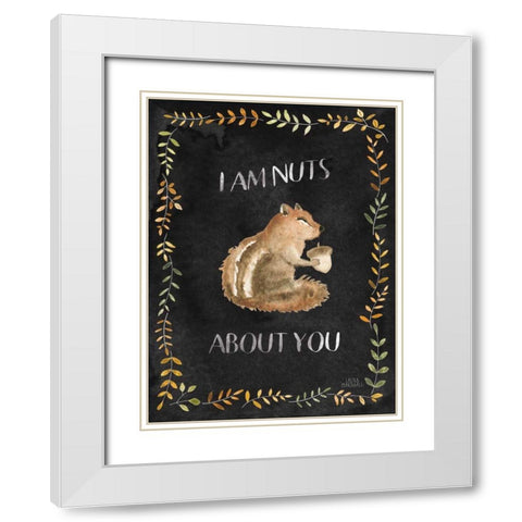 Woodland Whimsy IX Black White Modern Wood Framed Art Print with Double Matting by Marshall, Laura