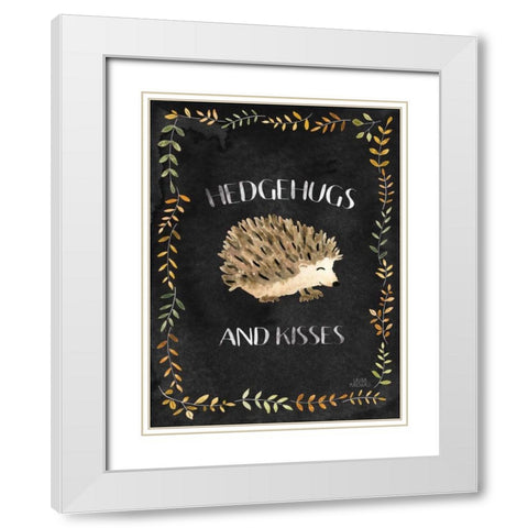 Woodland Whimsy X Black White Modern Wood Framed Art Print with Double Matting by Marshall, Laura