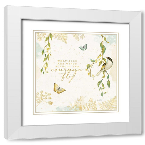 Natures Wisdom III White Modern Wood Framed Art Print with Double Matting by Pertiet, Katie