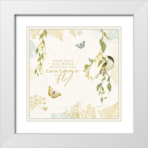 Natures Wisdom III White Modern Wood Framed Art Print with Double Matting by Pertiet, Katie