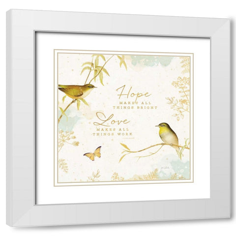 Natures Wisdom IV White Modern Wood Framed Art Print with Double Matting by Pertiet, Katie