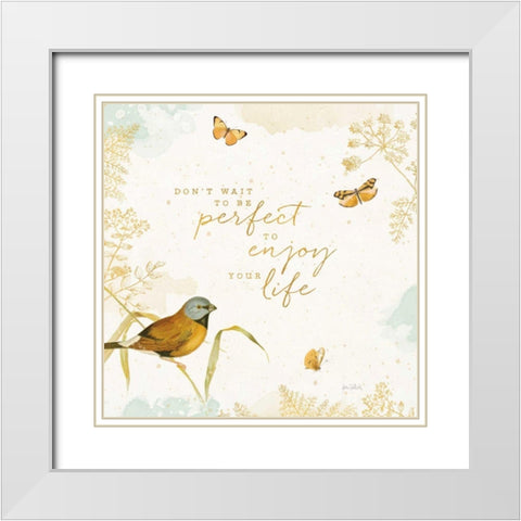Natures Wisdom V White Modern Wood Framed Art Print with Double Matting by Pertiet, Katie