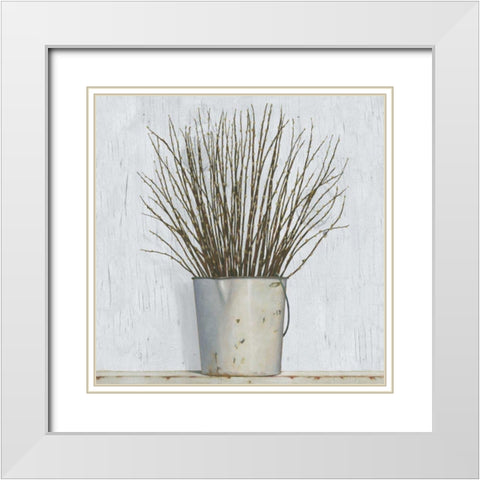 Early Spring White Modern Wood Framed Art Print with Double Matting by Wiens, James