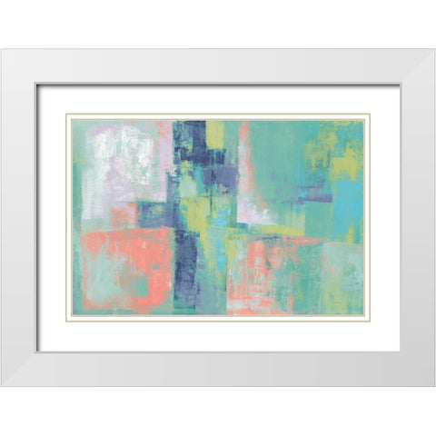 Peninsula Bright White Modern Wood Framed Art Print with Double Matting by Vassileva, Silvia