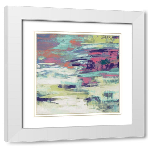 Bright Wave White Modern Wood Framed Art Print with Double Matting by Vassileva, Silvia