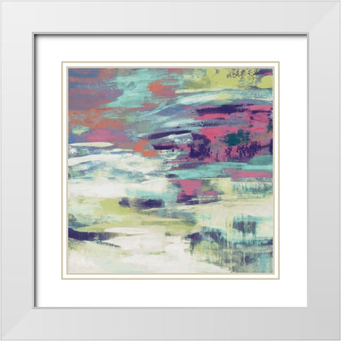 Bright Wave White Modern Wood Framed Art Print with Double Matting by Vassileva, Silvia