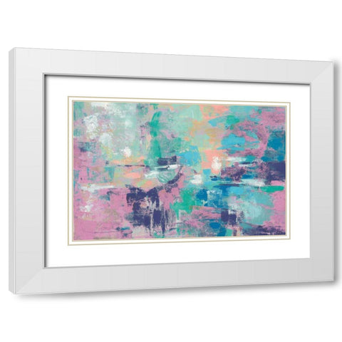 Fjord Reflections Crop Bright White Modern Wood Framed Art Print with Double Matting by Vassileva, Silvia