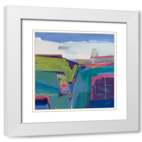 Clear Day Bright White Modern Wood Framed Art Print with Double Matting by Maye, Jo