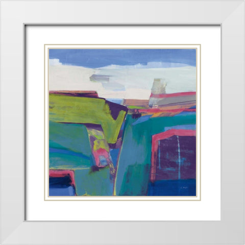 Clear Day Bright White Modern Wood Framed Art Print with Double Matting by Maye, Jo