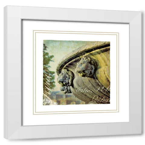 Golden Age of Paris VI White Modern Wood Framed Art Print with Double Matting by Wild Apple Portfolio