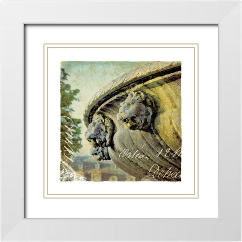 Golden Age of Paris VI White Modern Wood Framed Art Print with Double Matting by Wild Apple Portfolio