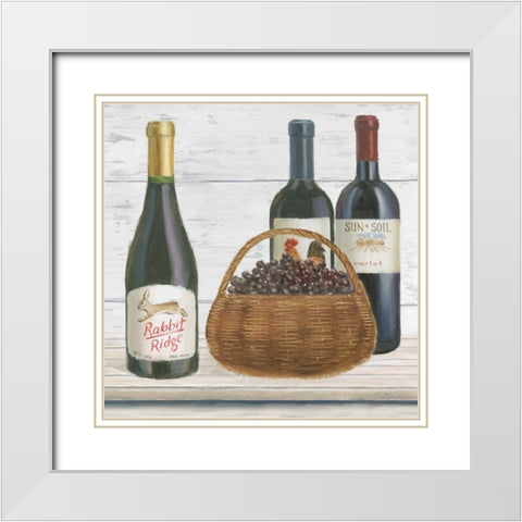 Vintners Recess II White Modern Wood Framed Art Print with Double Matting by Adams, Emily