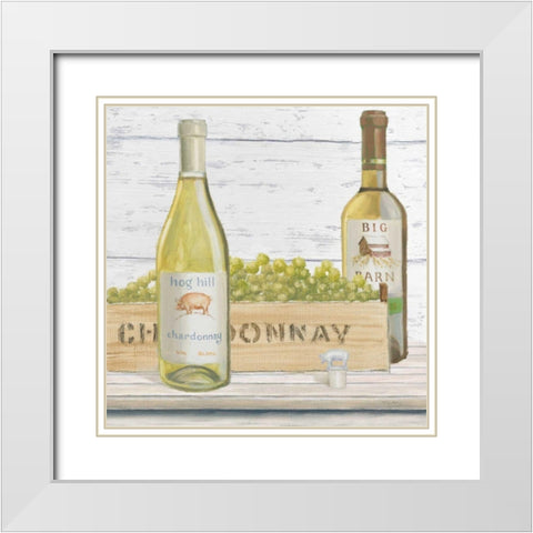 Vintners Recess III White Modern Wood Framed Art Print with Double Matting by Adams, Emily